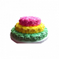 Triple Layer Rosette Cake online delivery in Noida, Delhi, NCR,
                    Gurgaon