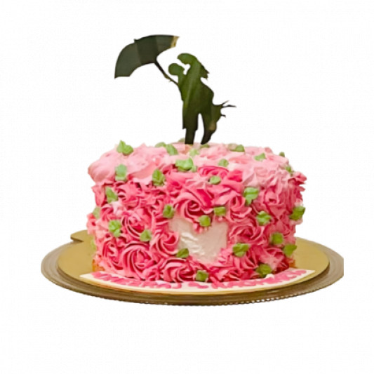 Beautiful Anniversary Cake with Toppers online delivery in Noida, Delhi, NCR, Gurgaon