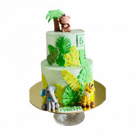 Jungle Theme Tier Cake online delivery in Noida, Delhi, NCR,
                    Gurgaon