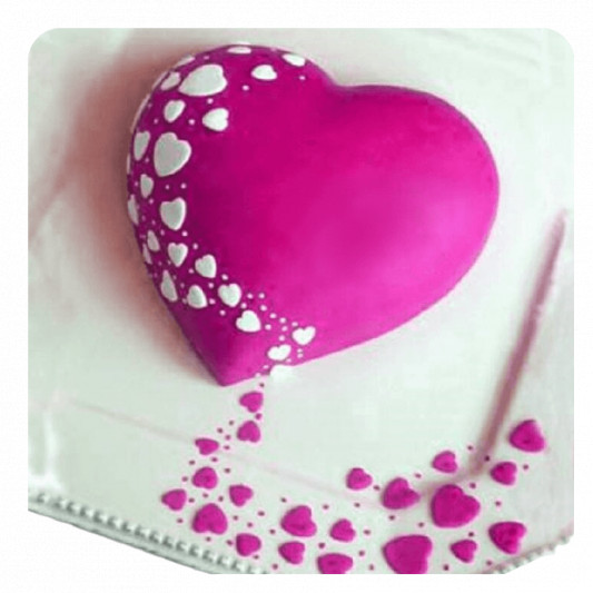 Sweet Heart Fondant Cake online delivery in Noida, Delhi, NCR, Gurgaon