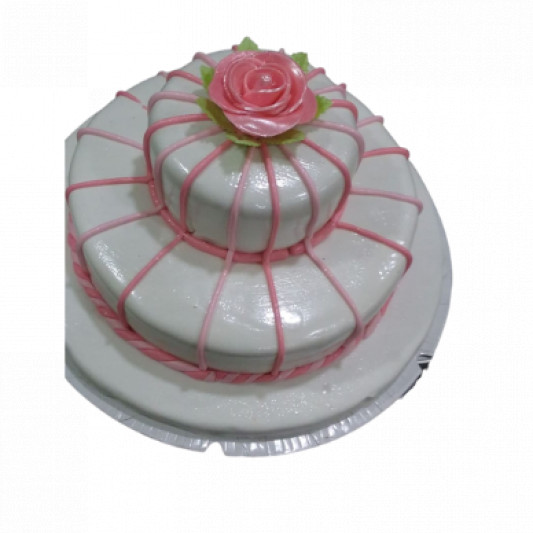 Oval Shaped Tier Cake online delivery in Noida, Delhi, NCR, Gurgaon