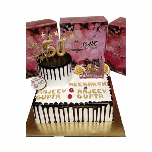 Double Celebration Cake online delivery in Noida, Delhi, NCR, Gurgaon