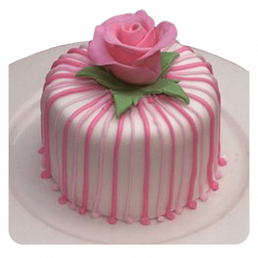 Pink Rose Cake online delivery in Noida, Delhi, NCR, Gurgaon