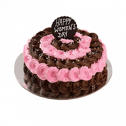 Women's Day Rosette Cake online delivery in Noida, Delhi, NCR, Gurgaon