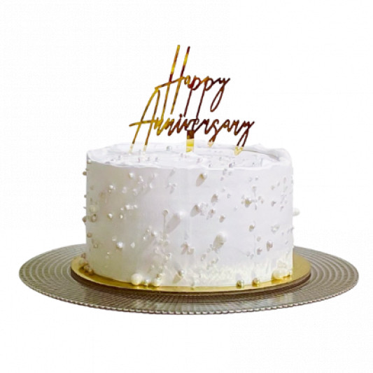 White Anniversary Cake  online delivery in Noida, Delhi, NCR, Gurgaon