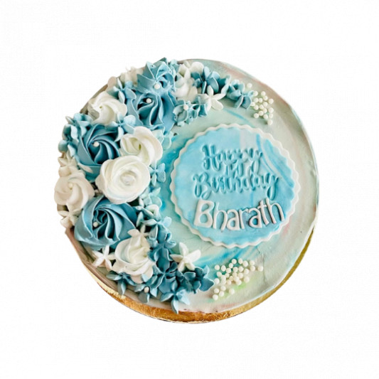 Blue and White Birthday Cake online delivery in Noida, Delhi, NCR, Gurgaon