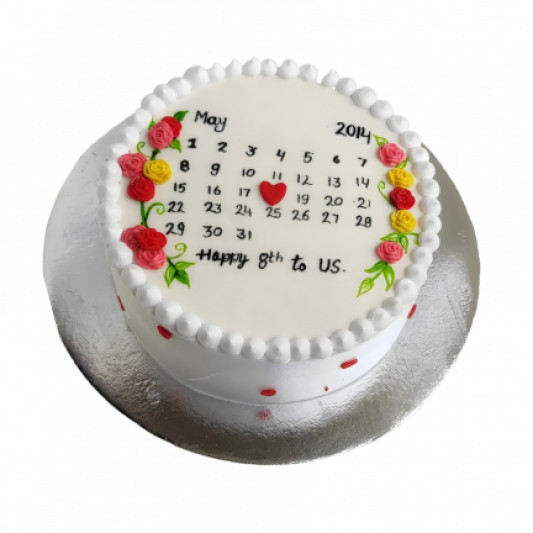 Calendar Anniversary Cake online delivery in Noida, Delhi, NCR, Gurgaon