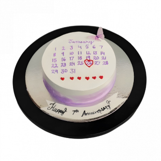 Calendar Theme Anniversary Cake online delivery in Noida, Delhi, NCR, Gurgaon