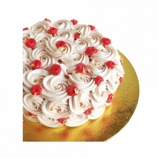 Rosette Cream Cake online delivery in Noida, Delhi, NCR, Gurgaon