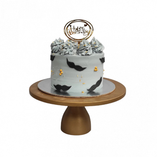 25Pcs Happy Birthday Cake Card Moustache Bow Tie Decoration New M6 | eBay