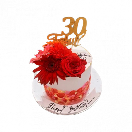 Fabulous 30th Birthday Cake online delivery in Noida, Delhi, NCR, Gurgaon