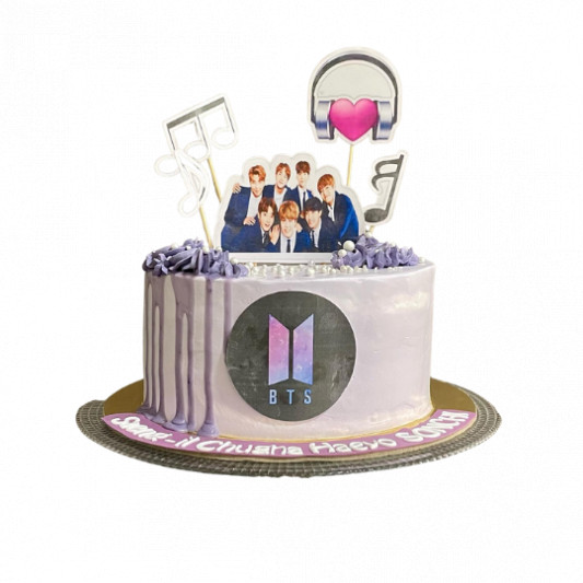 BTS Band Theme Cake online delivery in Noida, Delhi, NCR, Gurgaon