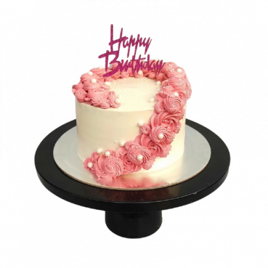 Tall Birthday Cake in Pink Color online delivery in Noida, Delhi, NCR, Gurgaon