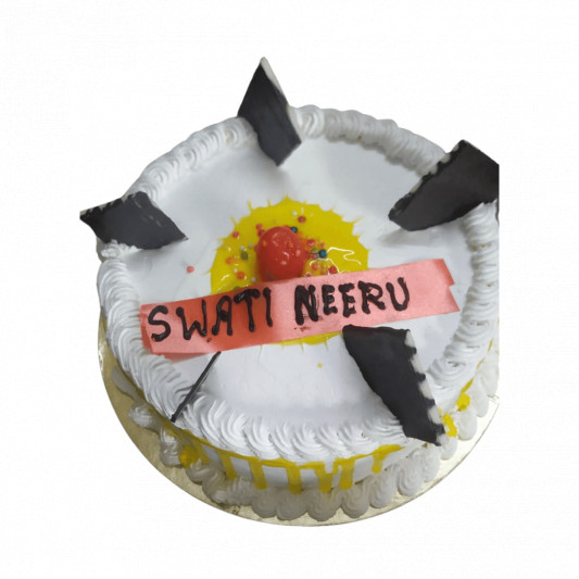 Simple Cream Cake online delivery in Noida, Delhi, NCR, Gurgaon