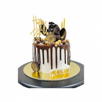 Birthday Cake with Chocolate Decoration online delivery in Noida, Delhi, NCR,
                    Gurgaon