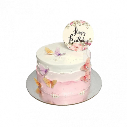 Happy Birthday Butterfly Cake  online delivery in Noida, Delhi, NCR, Gurgaon