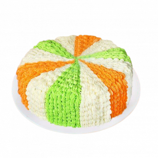 Tricolor Cream Cake online delivery in Noida, Delhi, NCR, Gurgaon