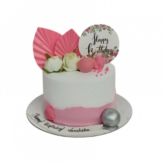 Pink Drip Birthday Cake  online delivery in Noida, Delhi, NCR, Gurgaon