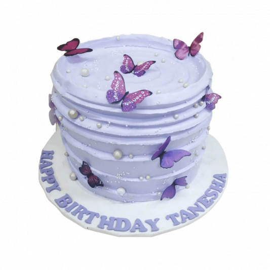 Wave Cake With Butterflies online delivery in Noida, Delhi, NCR, Gurgaon