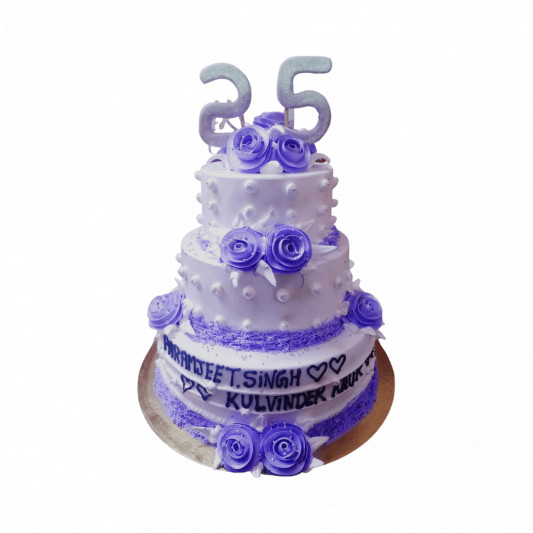 Silver Jubilee Cake online delivery in Noida, Delhi, NCR, Gurgaon