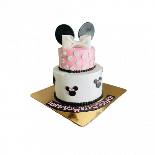 Minnie Mouse 2 Tier Cake online delivery in Noida, Delhi, NCR, Gurgaon