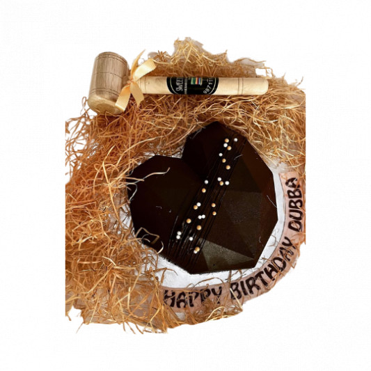 Heart Shape Chocolate Cake with Hammer online delivery in Noida, Delhi, NCR, Gurgaon