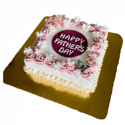 Rosette Decorated Fathers Day Cake online delivery in Noida, Delhi, NCR, Gurgaon