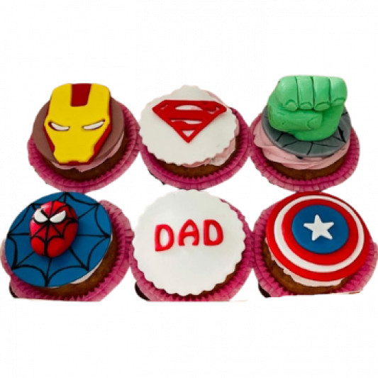 Avengers Theme Cupcake for Dad online delivery in Noida, Delhi, NCR, Gurgaon