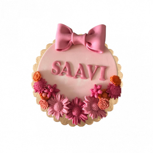 Beautiful Pink  Birthday Cake for Girl online delivery in Noida, Delhi, NCR, Gurgaon