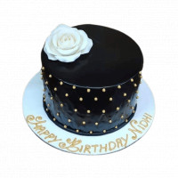 Black and Gold Birthday Cake online delivery in Noida, Delhi, NCR,
                    Gurgaon