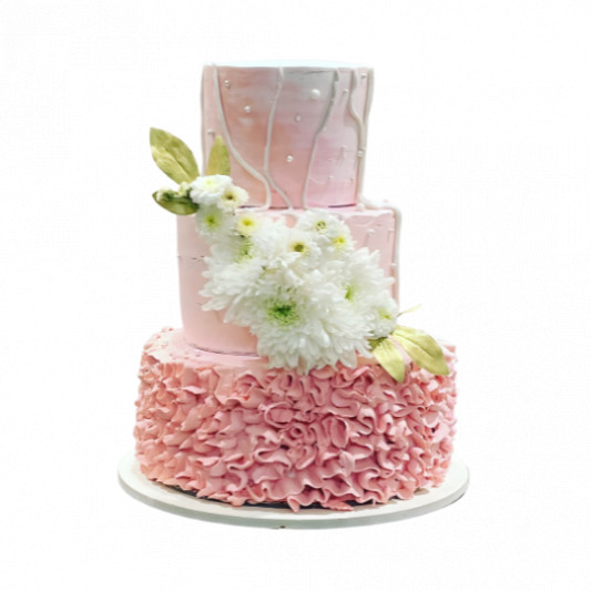 3 Tier Wedding Anniversary Cake  online delivery in Noida, Delhi, NCR, Gurgaon