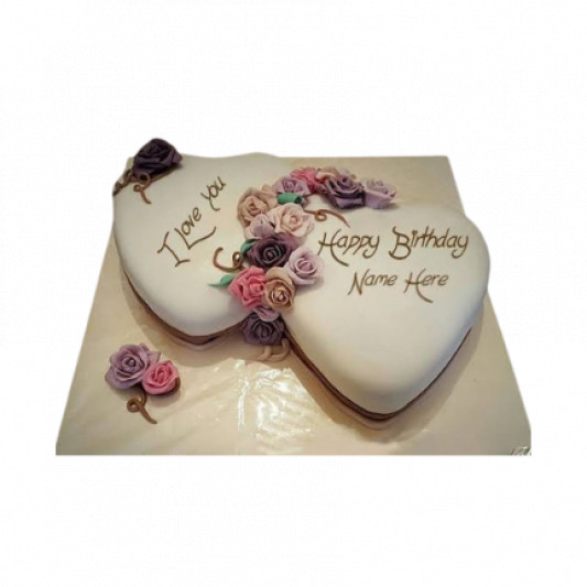 Double Heart Cake for Love online delivery in Noida, Delhi, NCR, Gurgaon
