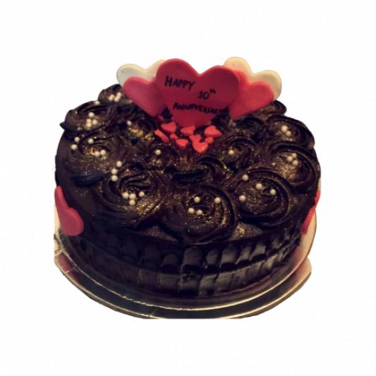 Simple 10th Wedding Anniversary Cake online delivery in Noida, Delhi, NCR, Gurgaon