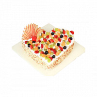 Heart Shape Fresh Fruit Cake online delivery in Noida, Delhi, NCR,
                    Gurgaon