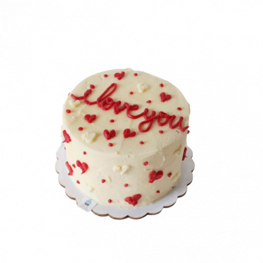 I Love You Simple Cake  online delivery in Noida, Delhi, NCR, Gurgaon