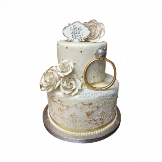  She Said Yes Cake online delivery in Noida, Delhi, NCR, Gurgaon