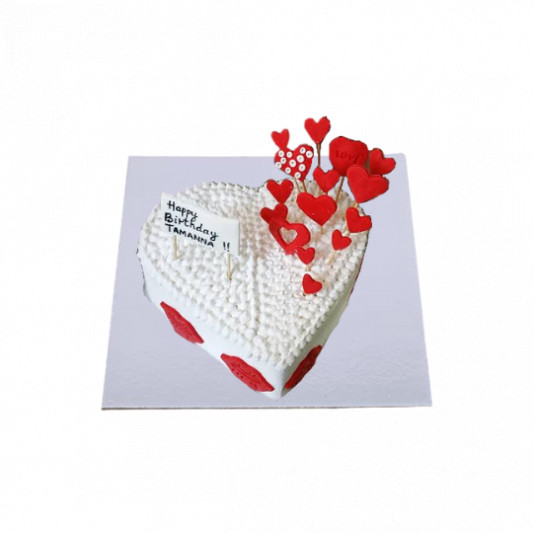 Heart Shape Birthday Cake for Girl online delivery in Noida, Delhi, NCR, Gurgaon