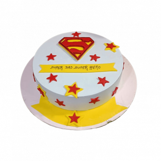 Super Man Cake for Super Dad online delivery in Noida, Delhi, NCR, Gurgaon