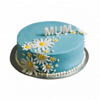 Beautiful Blue Daisy Cake for Mummy online delivery in Noida, Delhi, NCR,
                    Gurgaon