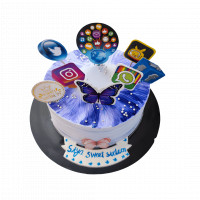 Social Media Theme Cake online delivery in Noida, Delhi, NCR,
                    Gurgaon