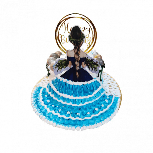 Back View Doll Cake online delivery in Noida, Delhi, NCR, Gurgaon