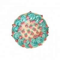 Sky Blue Rosette Cake online delivery in Noida, Delhi, NCR,
                    Gurgaon