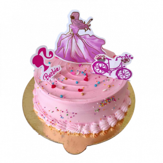Beautiful Barbie Pink Cake online delivery in Noida, Delhi, NCR, Gurgaon