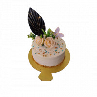 Beautiful Leaf Decorated Cake  online delivery in Noida, Delhi, NCR,
                    Gurgaon