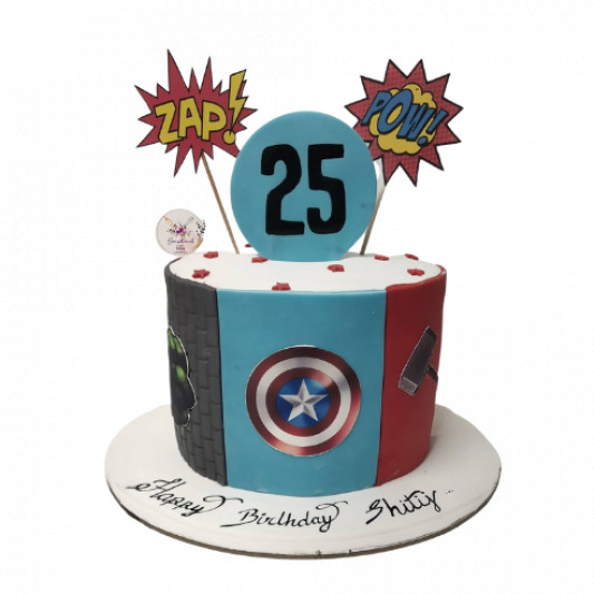 Marvel's Avengers Theme Cake online delivery in Noida, Delhi, NCR, Gurgaon