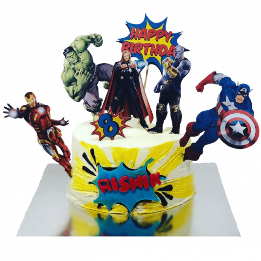 Gurugram Special Marvel Avengers Designer Cake Online Delivery in Gurugram