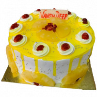Simple Pineapple Birthday Cake  online delivery in Noida, Delhi, NCR,
                    Gurgaon