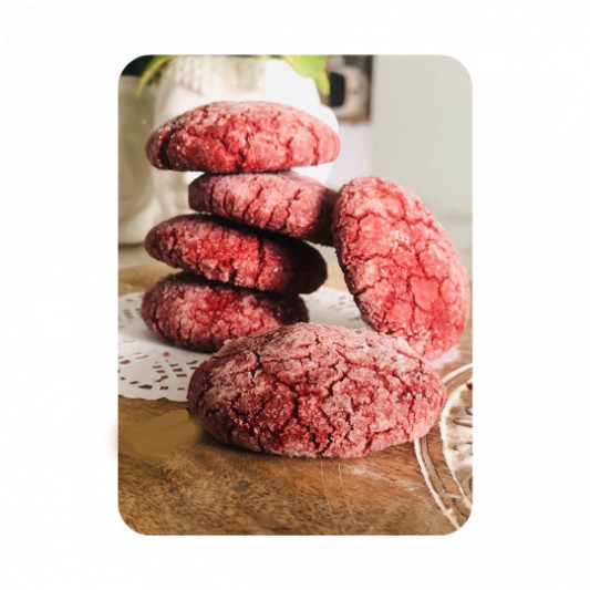  Red Velvet Crinkle Cookies online delivery in Noida, Delhi, NCR, Gurgaon