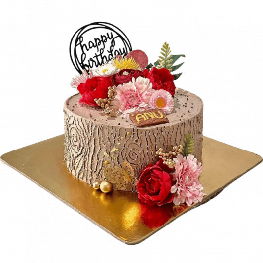 Floral Birthday Cake For Female