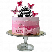 Pink Birthday Butterfly Cake online delivery in Noida, Delhi, NCR,
                    Gurgaon